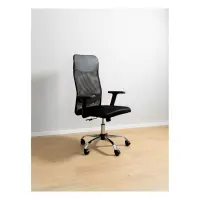 Silla giratoria Alex con reposabrazos ajustable negra