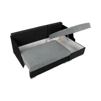 Універсальний кутовий диван Merin з функцією сну та 2 контейнерами сірий