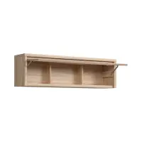 Vitrina colgante Kaspian 144 cm con puertas roble sonoma