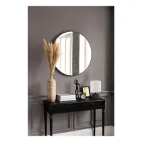 Espejo de pared con marco Esra 50 cm negro