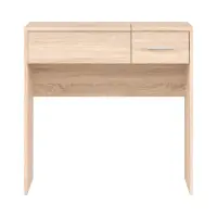 Tocador Nepo Plus 80 cm con cajón, compartimento y espejo roble sonoma