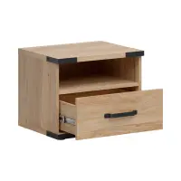 Mesita de noche Lara 50 cm con cajón fresno belarus