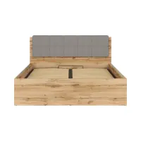 Łóżko Tetrix 160x200 ze stelażem i pojemnikiem dąb wotan