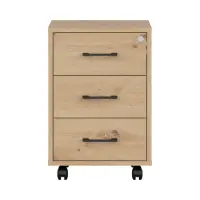 Cajonera Space Office 42 cm con 3 cajones roble artisan