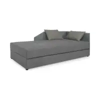Sofá cama Kelo con arcón gris