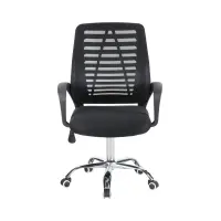 Silla giratoria Ned negra