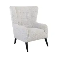 Sillón orejero Casey trenzado beige