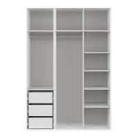 Armario modular Flex 150 cm con puertas blanco