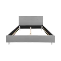 Cama tapizada Mala gris 160x200