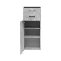 Cómoda MultiDo 45 cm con puertas y 2 cajones atelier claro