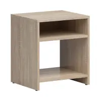 Mesita de noche Neno 40 cm con estante roble sonoma