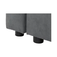 Sofá rinconera universal Przemek IV con función de cama y contenedores gris