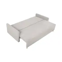 Sofá de tres plazas Sigma convertible con arcón beige