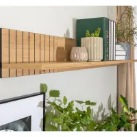 Estante de pared Lamea 135 cm roble artisan