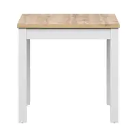 Stół kwadratowy Maren 80 cm dąb wotan/biały