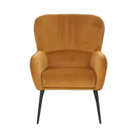 Sillón orejero Samon amarillo