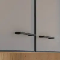 Стеллаж Space Office с 2 дверцами и 3 полками дуб артизан