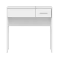 Tocador Nepo Plus 80 cm con cajón, compartimento y espejo blanco