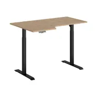 Escritorio de esquina con regulación eléctrica Space Office 140 cm izquierdo roble artisan