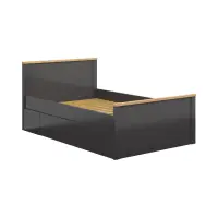 Cama Hesen 120x200 grafito