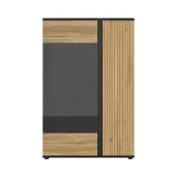 Витрина Luen 95 см дуб тегола/дуб маувелла