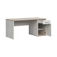 Письменный стол Romance 160 см с дверцами и ящиком лиственница Sibiu светлая
