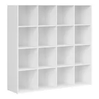 Estantería Nepo Plus 151 cm con 16 estantes blanco