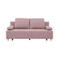 Sofá cama de tres plazas Sun con arcón rosa