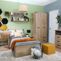 Escritorio Lara 117 cm con puerta y cajón fresno Belarus