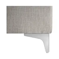 Sofá rinconero izquierdo Ariado convertible con contenedor de terciopelo beige