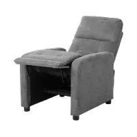 Sillón tradicional Monti con función relax gris claro