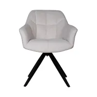 Крісло м'яке Chort поворотне кремове