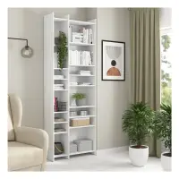 Estantería Benny 80 cm con 14 estantes blanca