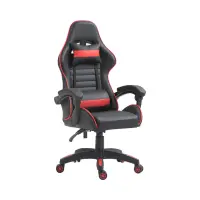 Silla gaming X-Play con cojines negro-roja