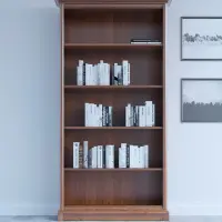 Estantería Kent 110 cm con 4 estantes castaño