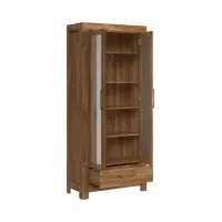 Estantería Gent 88 cm con cajón y 2 puertas con espejo roble stirling