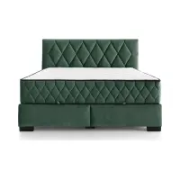 Cama continental Reve 140x200 con arcón verde