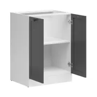 Mueble de cocina bajo Junona Line 60 cm de dos puertas grafito