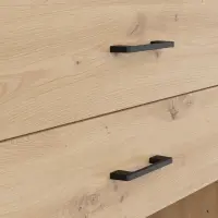 Estantería Space Office 80 cm con 2 cajones y 4 estantes roble artisan