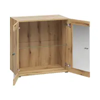 Vitrina System 64 con 2 puertas roble coast evoke