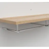 Perchero de pared Yamael para recibidor roble artisan/blanco