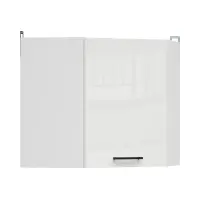 Armario de cocina superior Junona Line 60 cm de esquina izquierda/derecha brillo tiza