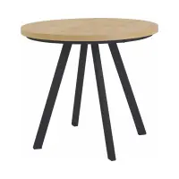 Стол раскладной Pares дуб артизан/черный 90-180x90