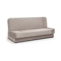 Sofá cama de tres plazas Lami con arcón beige