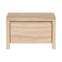 Mesita de noche Kaspian 51 cm con cajón roble sonoma