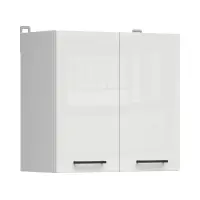 Armario de cocina superior Junona Line 60 cm de dos puertas brillo tiza