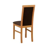 Стул обитый Como темно-коричневый