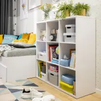 Estantería Nepo Plus 114 cm con 9 estantes blanca