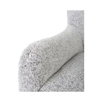 Sillón orejero Casey trenzado beige