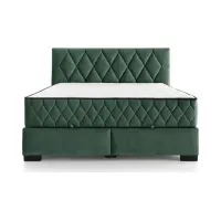 Cama continental Reve 160x200 con contenedor verde